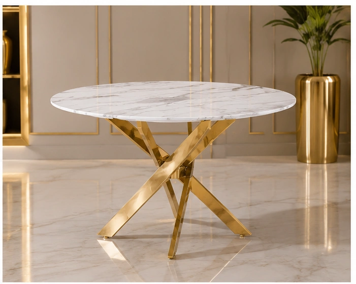 Table Basse Ronde Design Haut de Gamme | Table Basse Élégante Moderne – Image 4