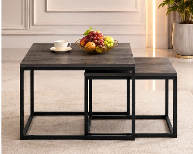 Table Basse Design Moderne | Table Basse Rectangulaire Style Minimaliste – Image 4