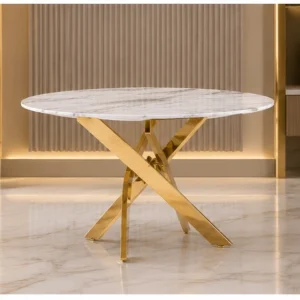 Table Basse Ronde Design Haut de Gamme | Table Basse Élégante Moderne