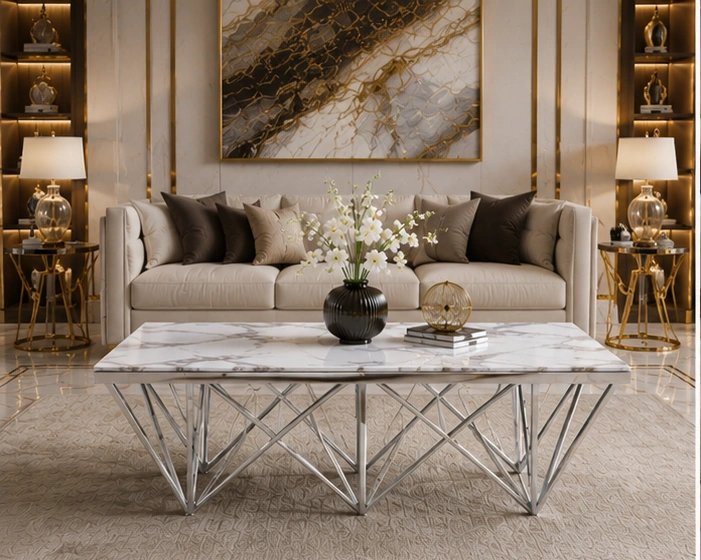 Table Basse Design pour Maison Moderne | Table Basse Contemporaine Élégante – Image 5