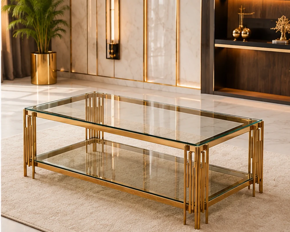 Table Basse Contemporaine pour Décoration de Luxe | Table Basse Premium Style Actuel