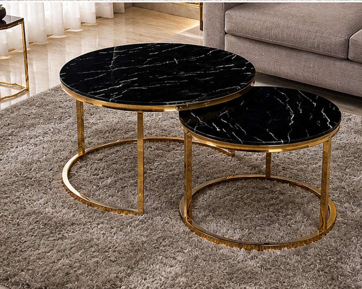Table Basse Premium pour Décoration Élégante | Table Basse de Luxe Style – Image 2