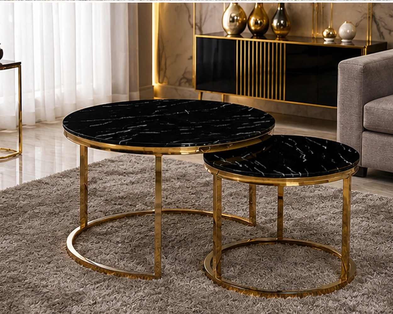 Table Basse Premium pour Décoration Élégante | Table Basse de Luxe Style – Image 3