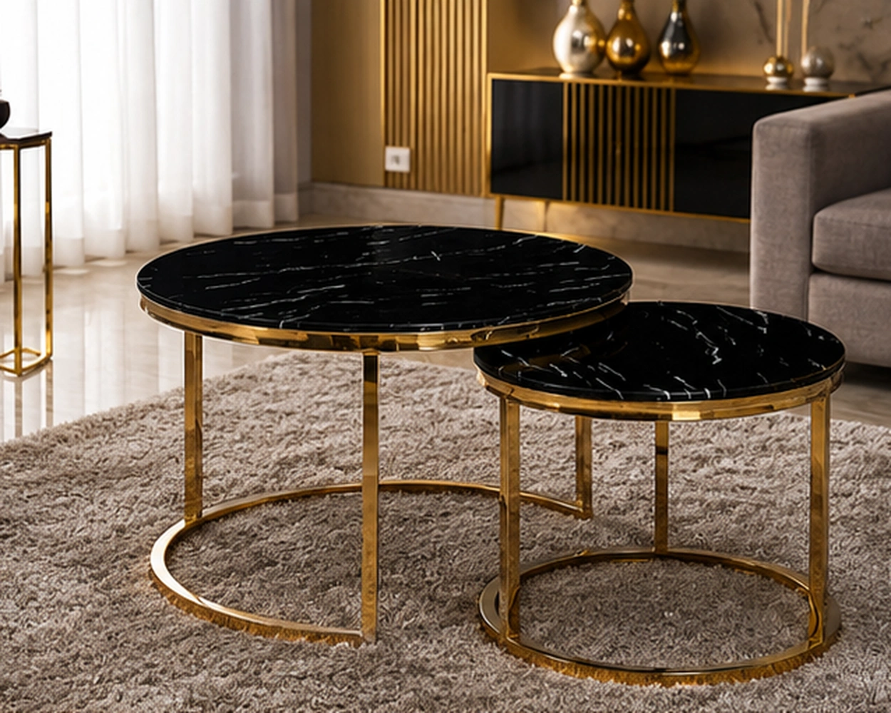 Table Basse Premium pour Décoration Élégante | Table Basse de Luxe Style – Image 5