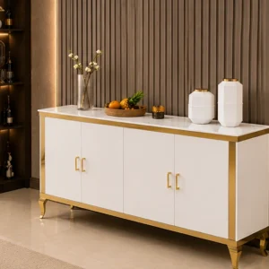 Buffet Design en Marble – Buffet Moderne de Rangement – Élégant et Fonctionnel