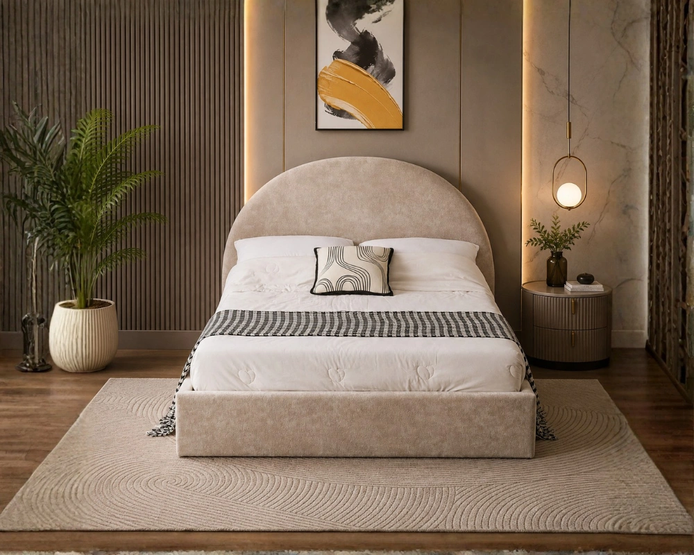 Lit Coffre 140×190 cm Luxe avec Grand Espace de Rangement