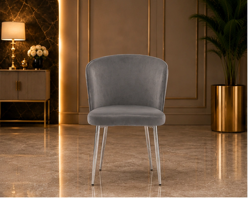 Chaise moderne et raffinée pour salle à manger - Assise confortable et dossier ergonomique pour intérieur