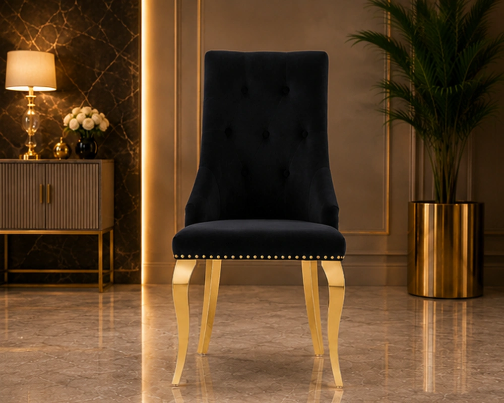 Chaise moderne pour table à manger - Assise confortable et design élégant pour espace repas contemporain