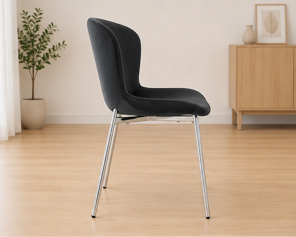 Chaise Moderne avec Dossier Rembourré pour Cuisine – Image 4