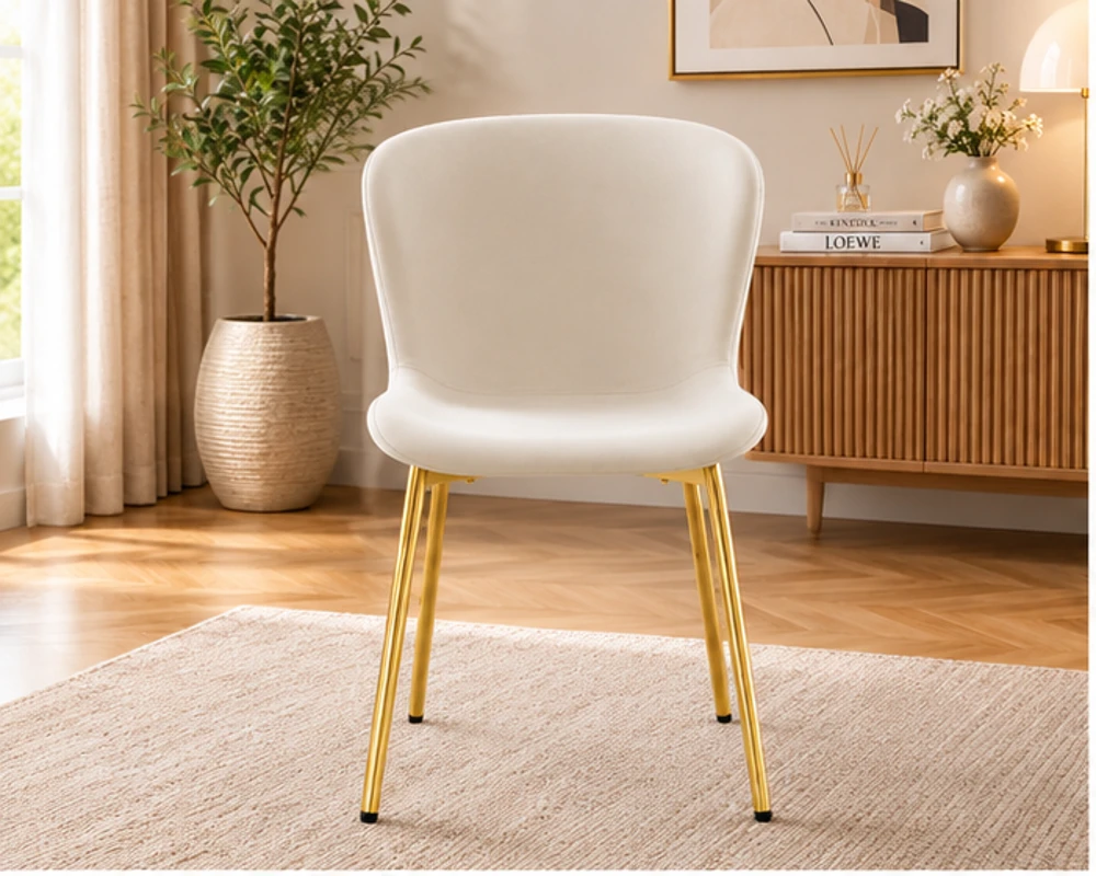 Lot de Chaises Modernes pour Table de Repas - Chaises en Beige