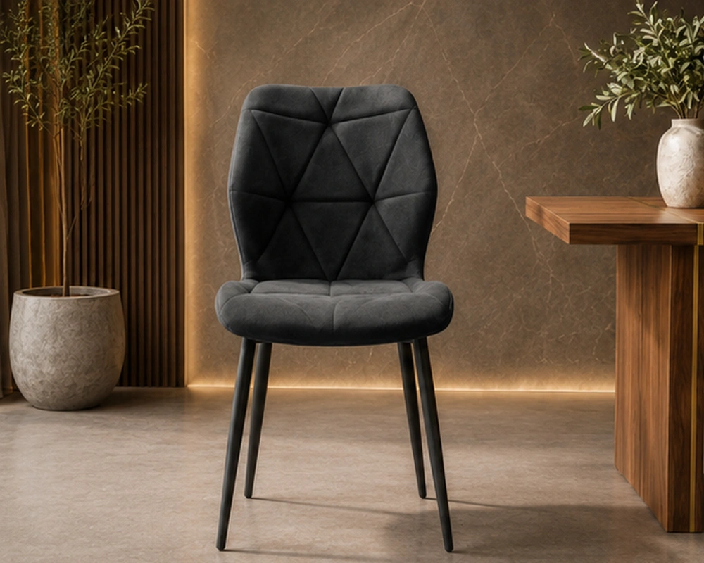 Chaise Moderne avec Dossier Confortable pour Salle à Manger
