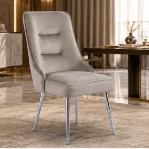 Chaise de salle à manger en velours –4 et 6 chaises