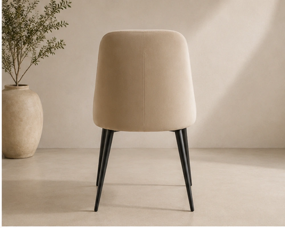 Chaise Confortable en Velours pour Intérieur Moderne - Chaise Design Moderne en Velours – Image 4
