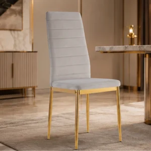 Chaise en velours confortable 4 et 6 – chaise de table élégante et raffinée