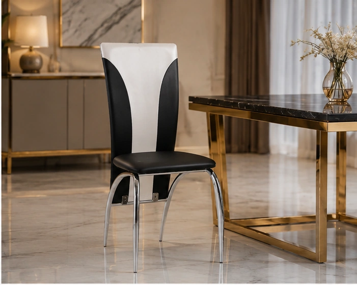 Chaise de table confortable 4 et 6 – chaise élégante au dossier rembourré