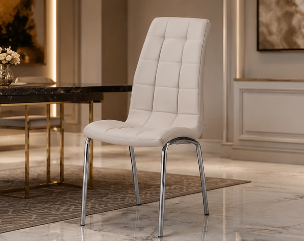 Chaise capitonnée salle à manger 4 et 6 chaises – assise rembourrée et élégante