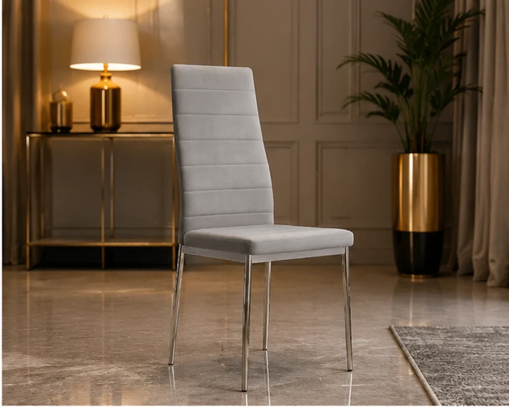 Chaise salle à manger rembourrée 4 et 6 – chaise de repas avec dossier haut