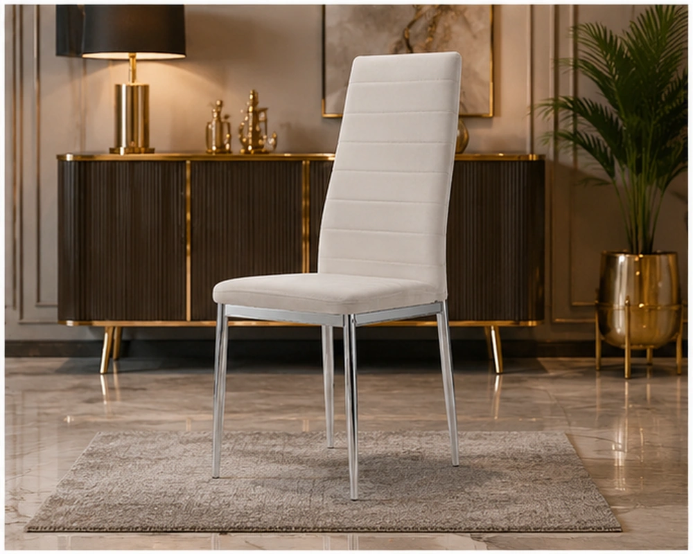 Chaise salle à manger tendance – chaise rembourrée et confortable – Image 2