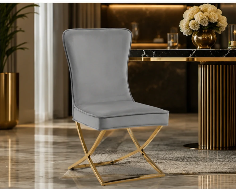 Chaise de salle à manger haut dossier – chaise rembourrée et élégante 4 et 6 chaises