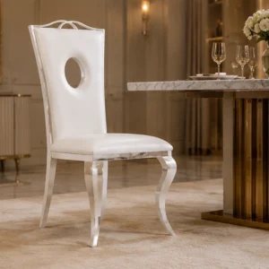 Chaise de table haut dossier – chaise en velours rembourrée 4 et 6 chaises