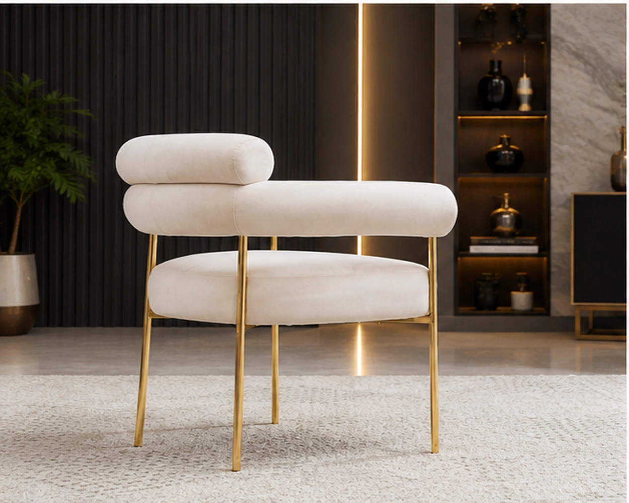 Table de repas confortable – Style chic neuf – Image 3