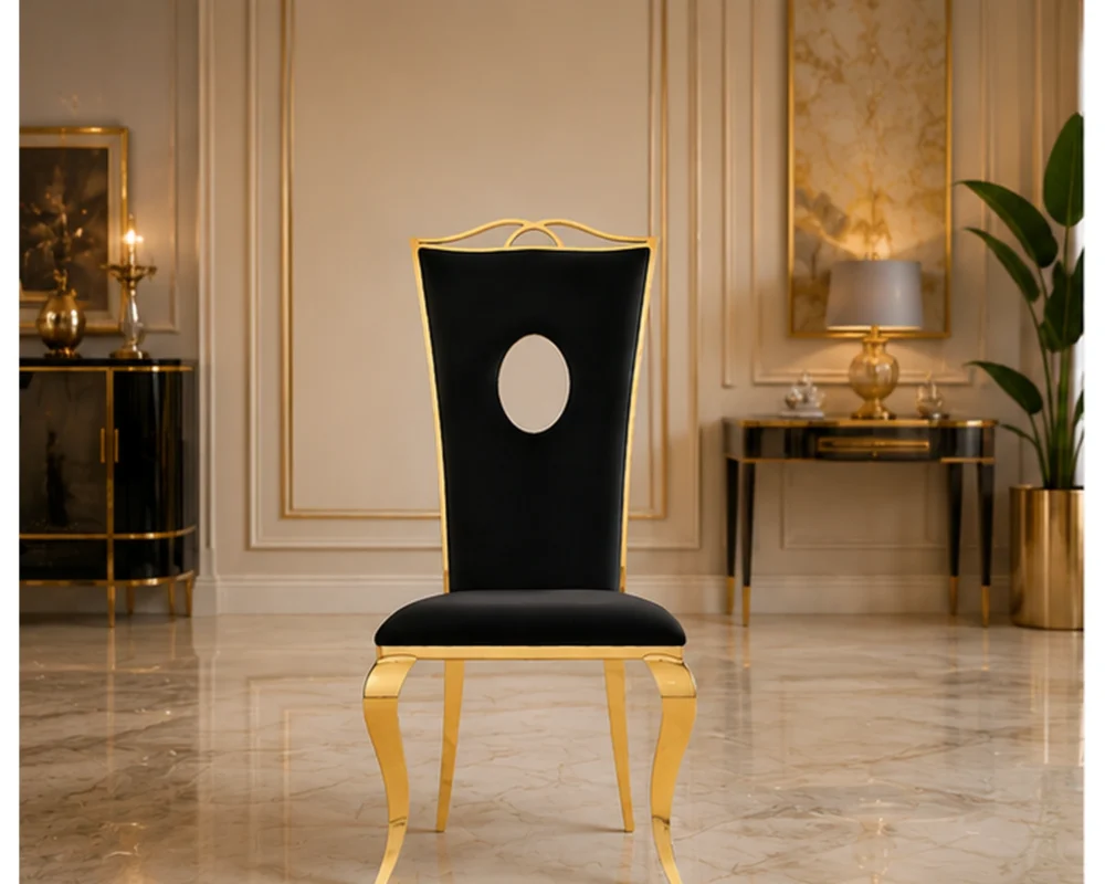 Chaise de salle à manger avec accoudoirs – fauteuil de repas élégant