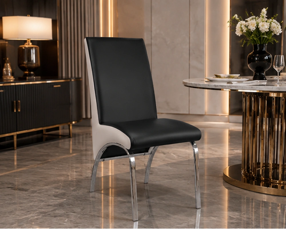 Chaise de salle à manger en velours – chaise rembourrée confortable