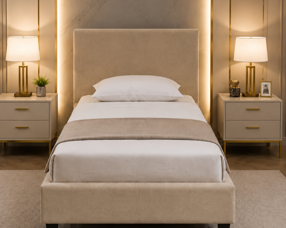 Lit 1 Place 90x190 cm – Mobilier Élégant, Qualité Supérieure et Confort Optimal au Quotidien