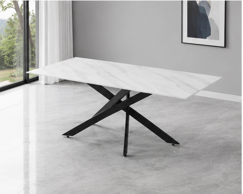 Table de Salle à Manger Extensible – Style Contemporain et Élégance Raffinée