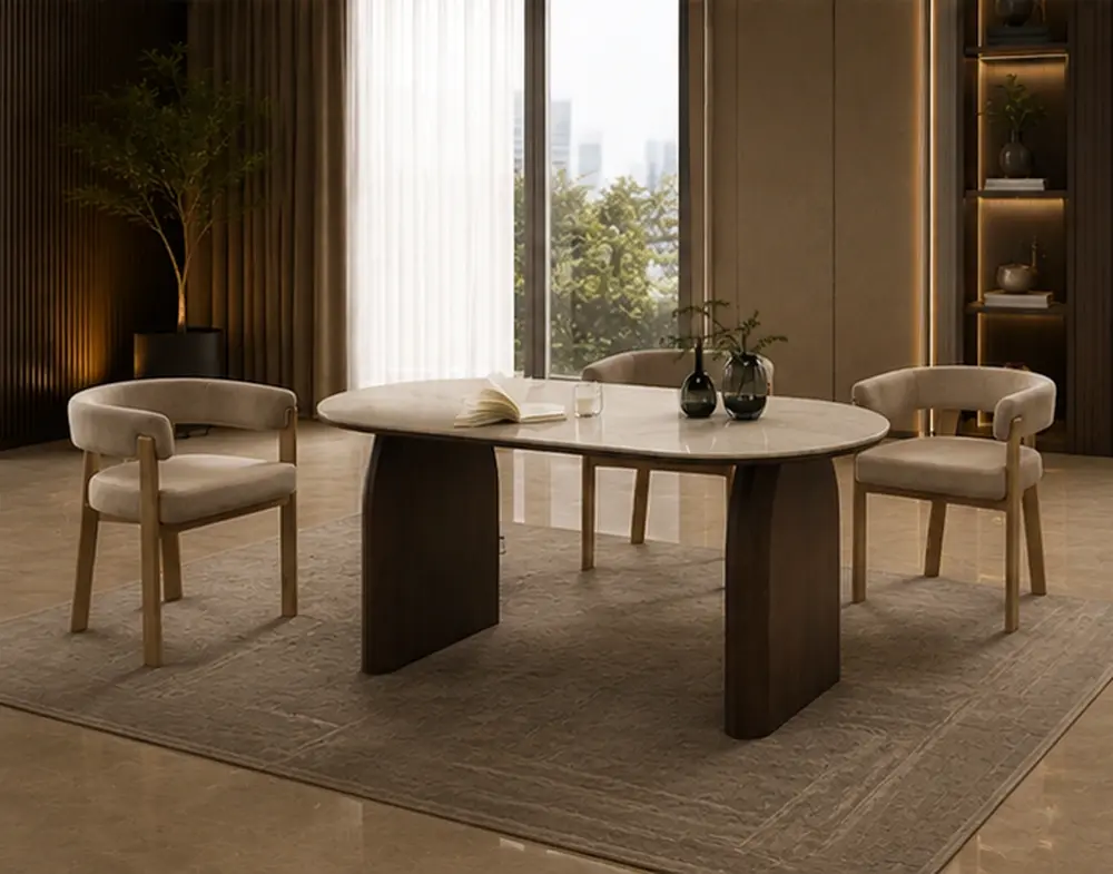 Ensemble Table et 4 Chaises Modernes - Solution Repas Élégante pour la Maison – Image 5