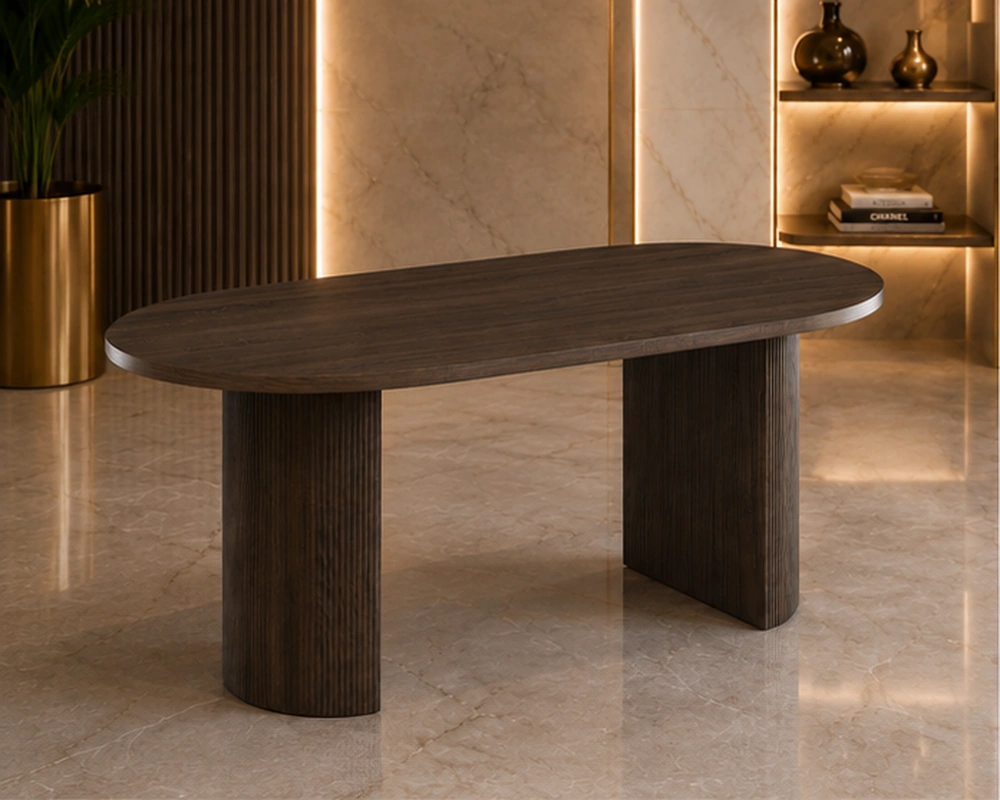 Table en Bois pour Salle à Manger - Design Moderne et Finition Soignée