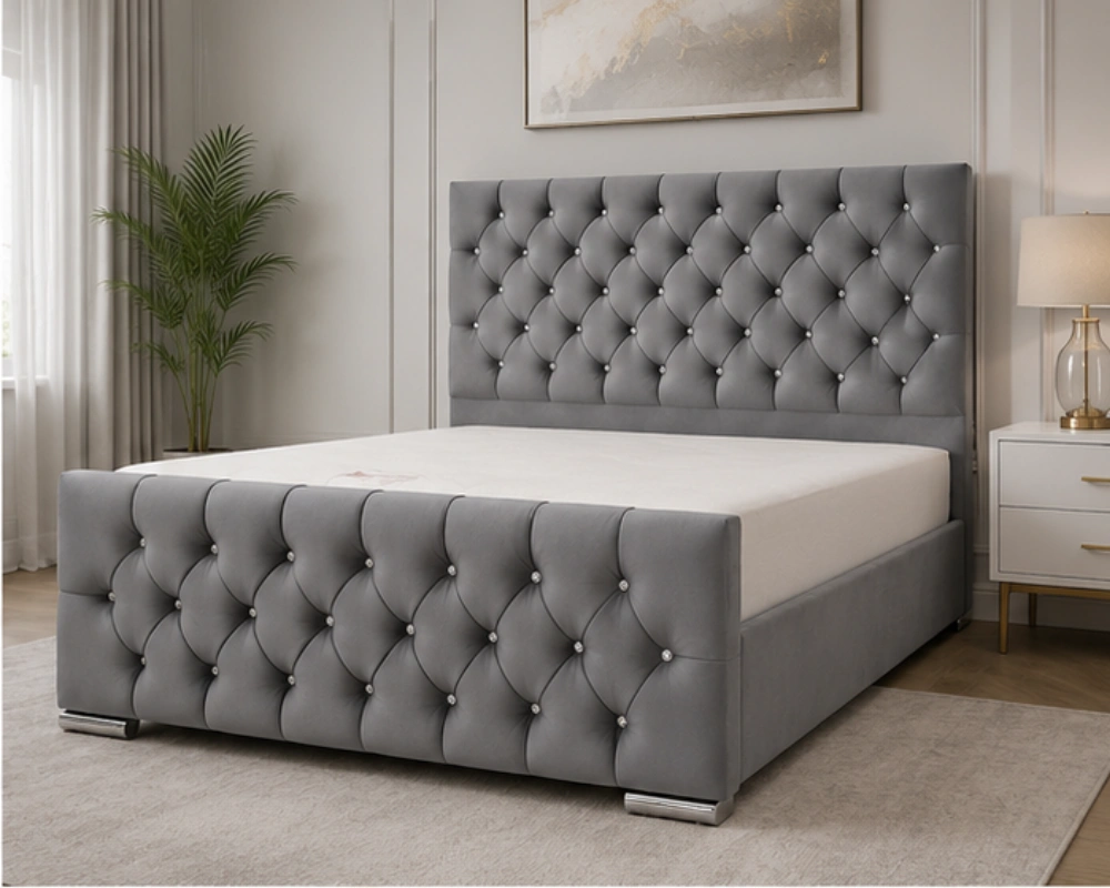 Lit Double 160x200 cm avec Sommier Inclus – Design Moderne – Image 5