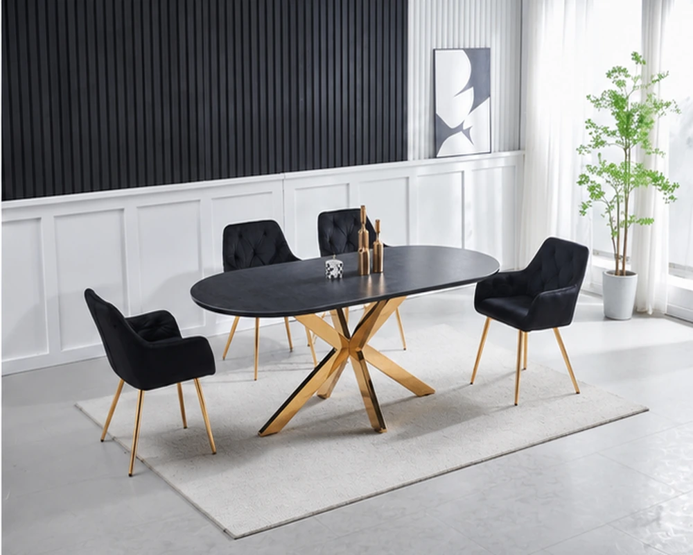 Table de Repas Contemporaine – Mobilier Élégant pour Intérieur Moderne