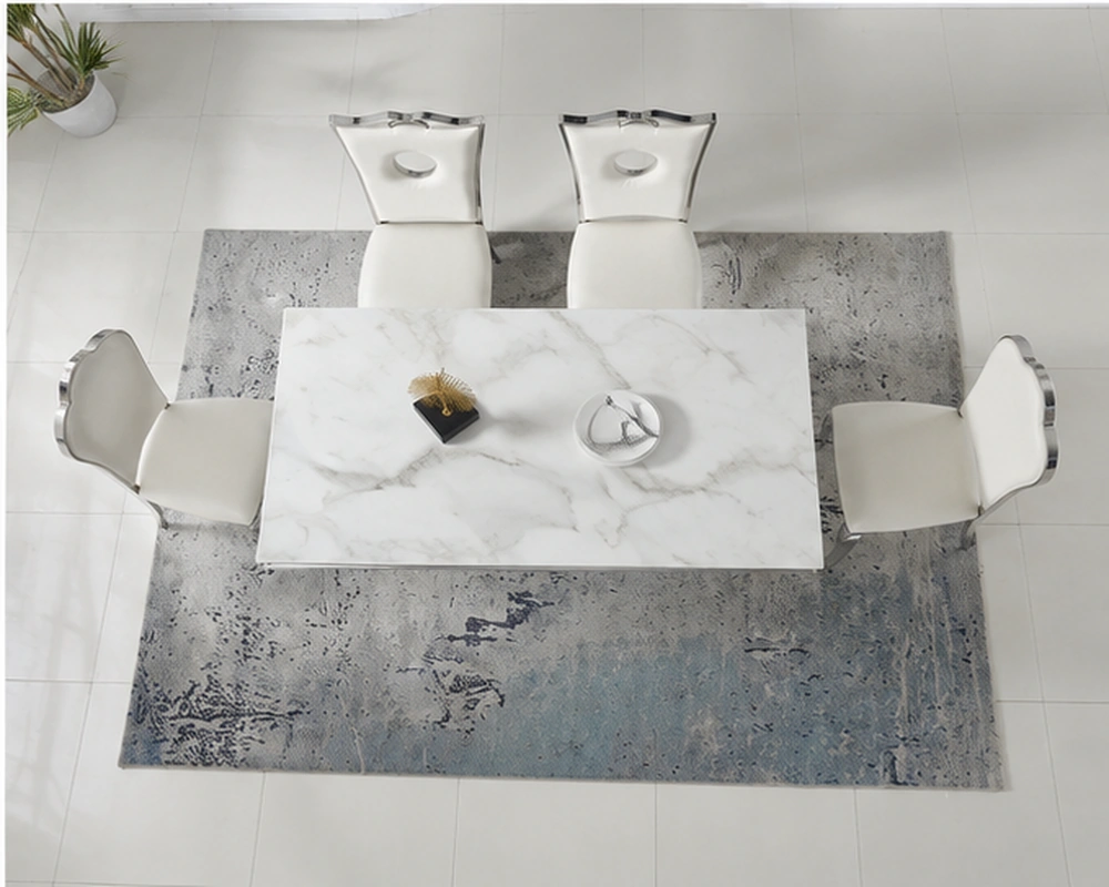 Table à Manger Élégante avec 4 Chaises Modernes – Ensemble Design pour Maison Chic et Fonctionnelle – Image 2