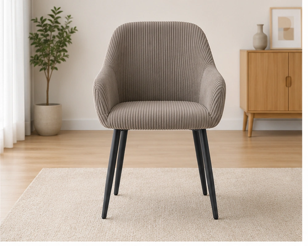 Chaise Moderne avec Dossier Courbé pour Salle à Manger