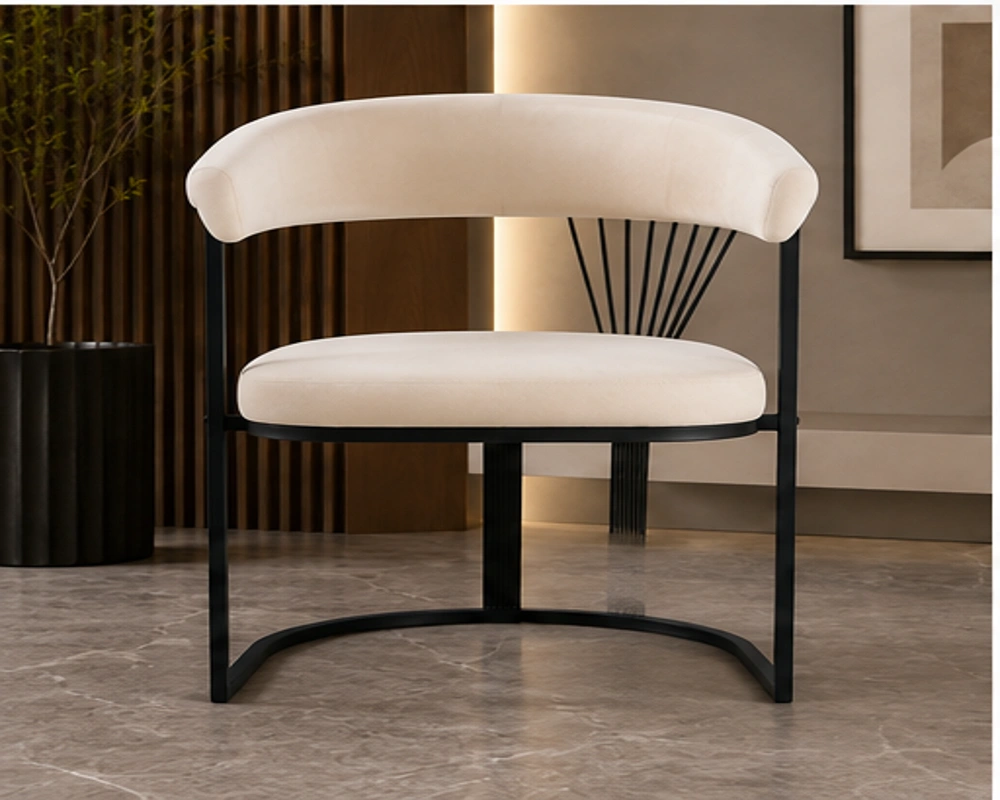 Chaise de Salle à Manger Moderne et Élégante en Tissu Confortable