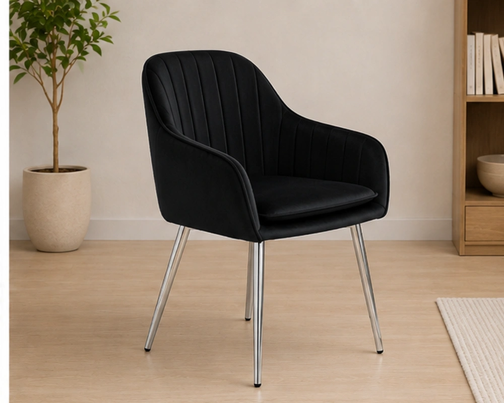 Chaise Design Minimaliste avec Dossier Ergonomique