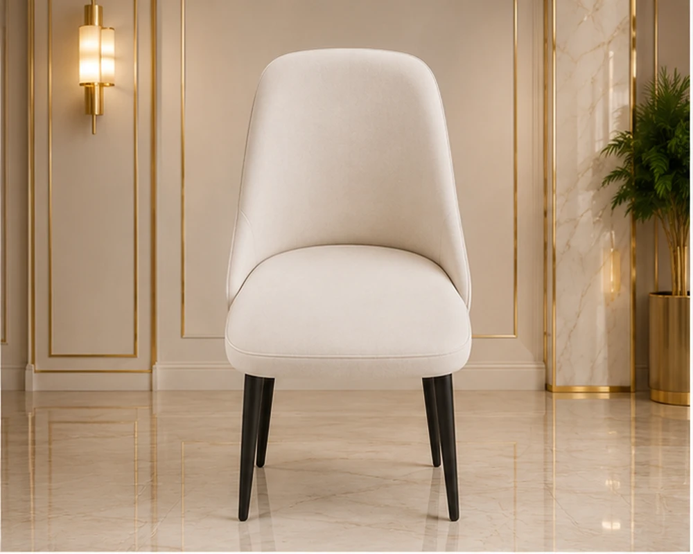 Chaise Élégante avec Assise Moelleuse pour Salle à Manger