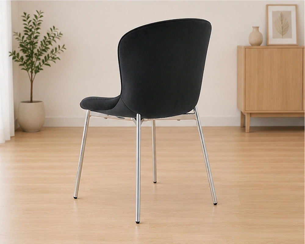 Chaise Moderne avec Dossier Rembourré pour Cuisine – Image 2