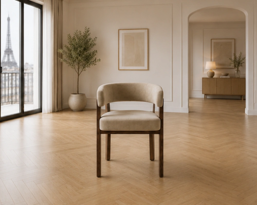 Chaise Design Beige au Style Raffiné - Chaise Design Premium