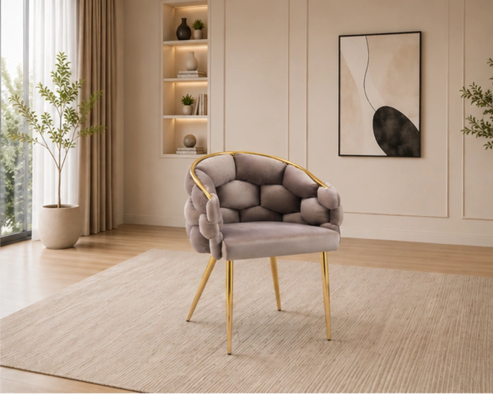 Chaises de Cuisine et Salle à Manger - Chaises Élégantes avec Pieds Métal - Chaises