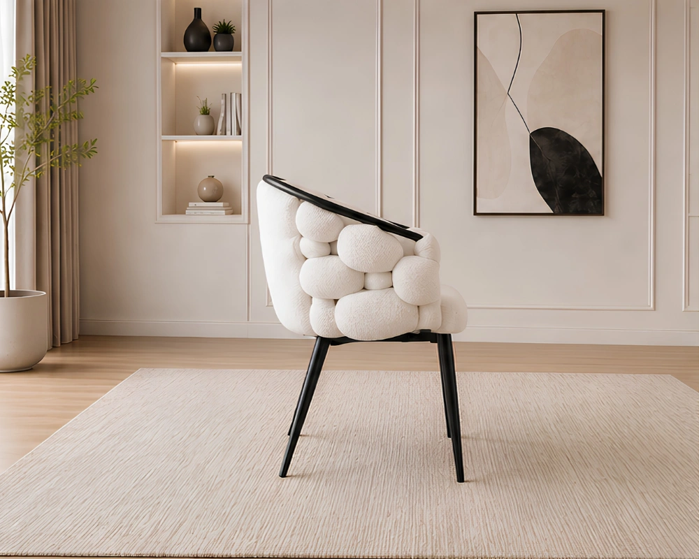 Chaises de Cuisine et Salle à Manger - Lot de Chaises Design Luxe - Chaises Design avec Pieds Noir – Image 2