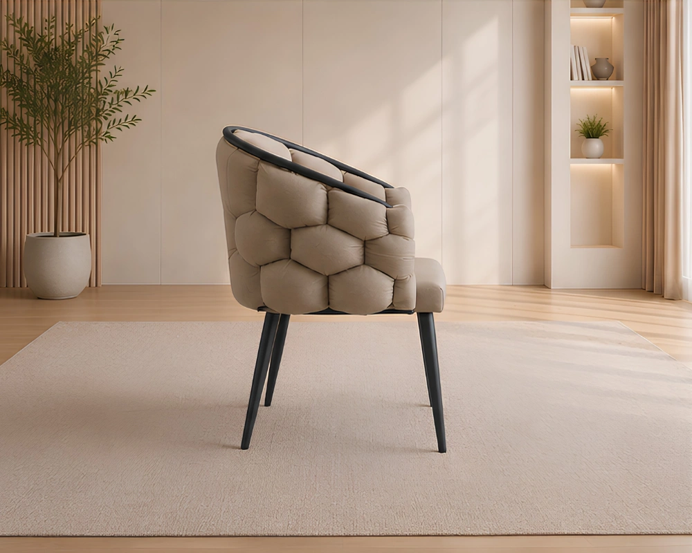 Chaises de Salle à Manger Design Premium - Chaises Design Confortables en Velours – Image 4