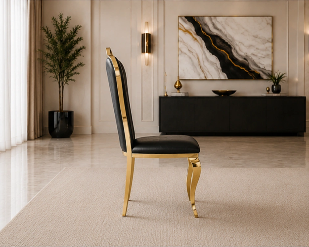Chaises Élégante pour Table à Manger - Chaises Noir Confortable – Image 5