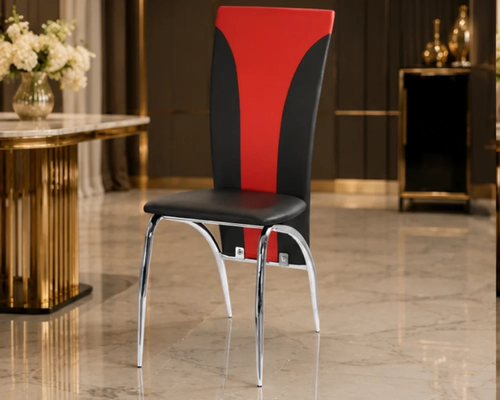 Chaise salle à manger élégante – chaise capitonnée avec accoudoirs