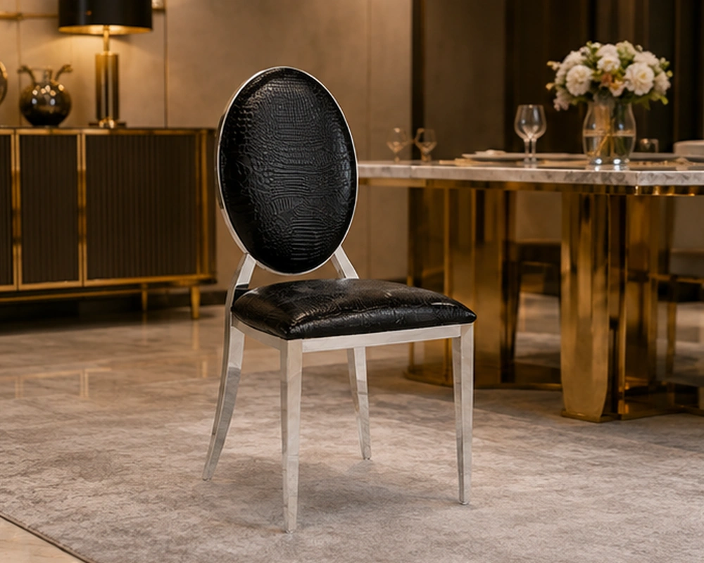 Chaise salle à manger haut de gamme 4 et 6 chaises – chaise en velours capitonnée