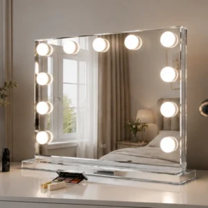 Grand Miroir de Beauté avec LED - Grand Miroir Mural avec Éclairage