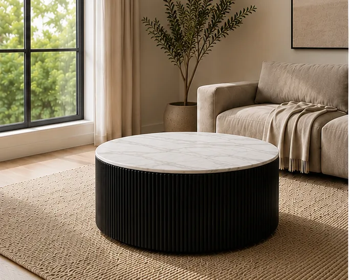 Table Basse Moderne avec Pieds Chromés - Table Basse Moderne de Qualité Premium – Image 5