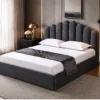 Lit Coffre 140x190 cm – Lit Double Moderne avec Sommier Coffre Relevable – Image 2