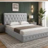 Lit Coffre 140x190 cm – Lit Double Design avec Sommier Relevable et Rangement Caché – Image 2